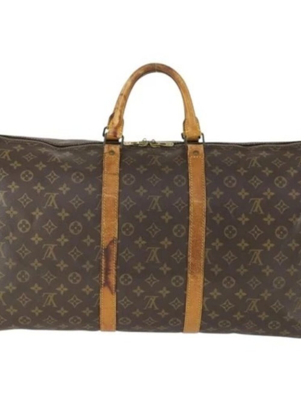 LOUIS VUITTON Monogram Keepall Bandouliere 55 Boston Bag M41414 LV Auth 170219 - Picture 3 of 15
